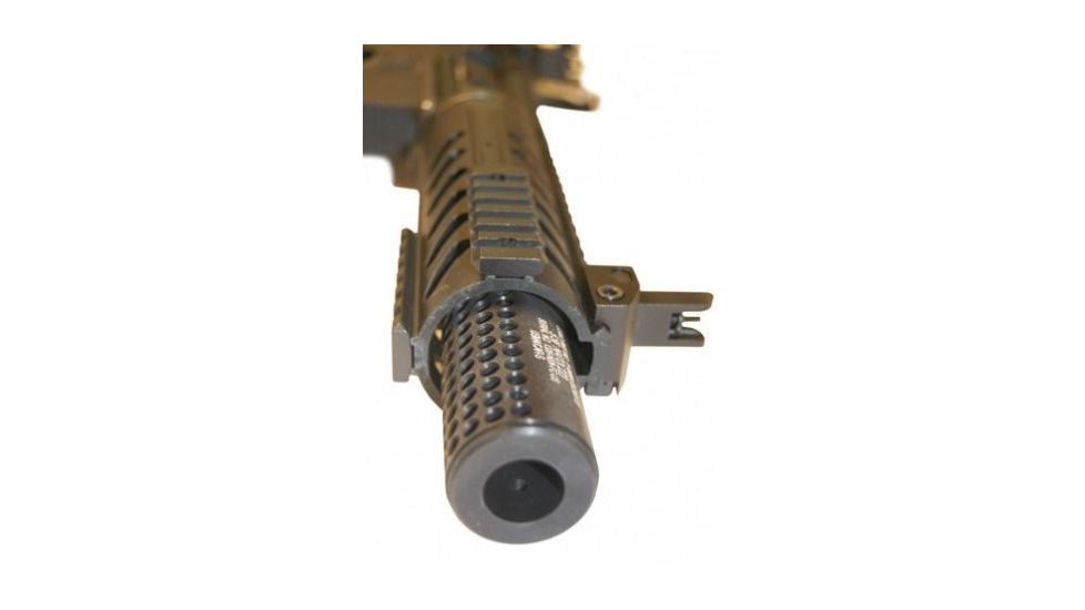 GUNTEC USA AR-15 Gen 2 Micro Reverse Thread Slip Over Socom Style Fake Suppressor,.223cal,Black SOCOM-MINI