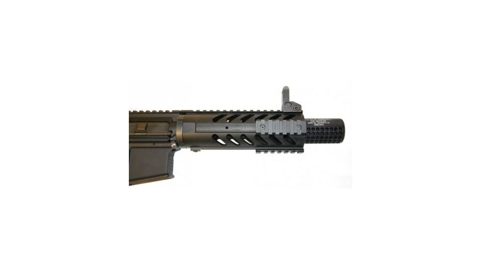 GUNTEC USA AR-15 Gen 2 Micro Reverse Thread Slip Over Socom Style Fake Suppressor,.223cal,Black SOCOM-MINI