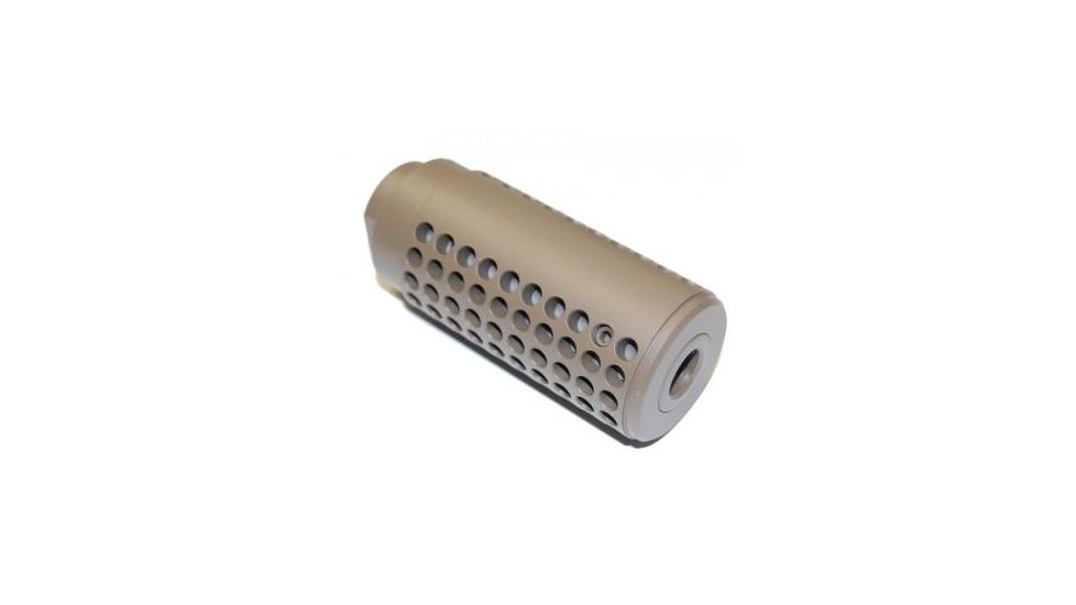 GUNTEC USA AR-15 Gen 2 Micro Reverse Thread Slip Over Socom Style Fake Suppressor,.223cal,Flat Dark Earth SOCOM-MINI-E