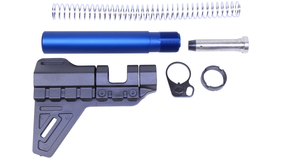 Guntec USA AR-15 Micro Breach Pistol Brace Kit, Anodized Blue, GT-MBPB-BLUE