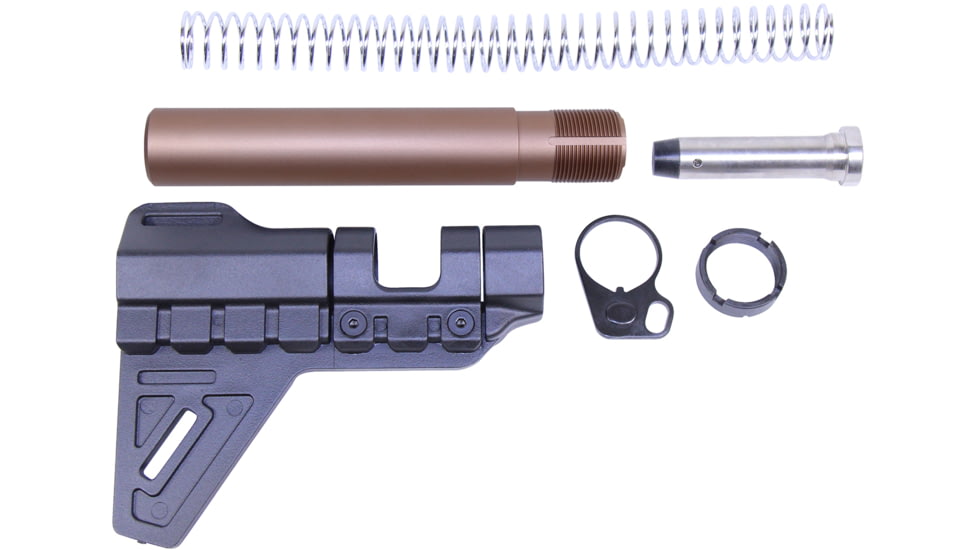 Guntec USA AR-15 Micro Breach Pistol Brace Kit, Anodized Bronze, GT-MBPB-BRZ