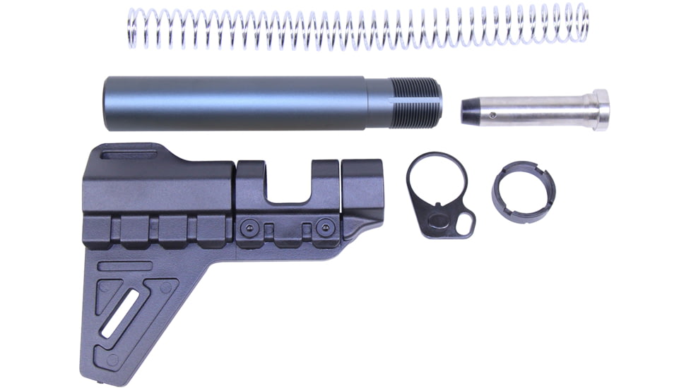 Guntec USA AR-15 Micro Breach Pistol Brace Kit, Anodized Grey, GT-MBPB-GREY