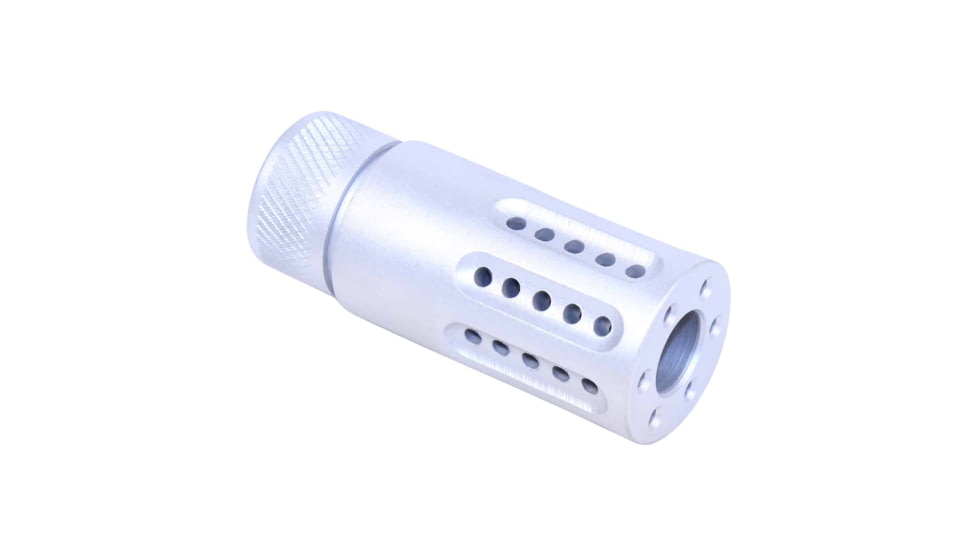 Guntec USA AR-15 Micro Slip Over Barrel Shroud w/ Multi Port Muzzle Brake, 5.56mm, 1/2x28, Unfinished, 1326-MB-P-S-R