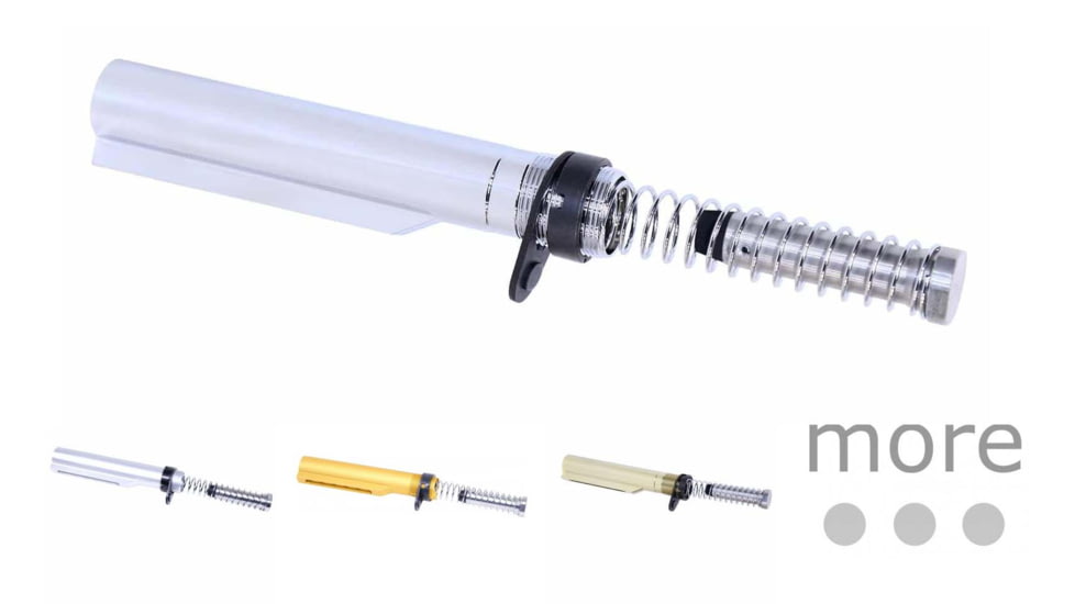 Guntec USA AR-15 Mil-Spec Buffer Tube Set, Chrome, Clear, Gold, Gold Plated, OD Green, Rainbow