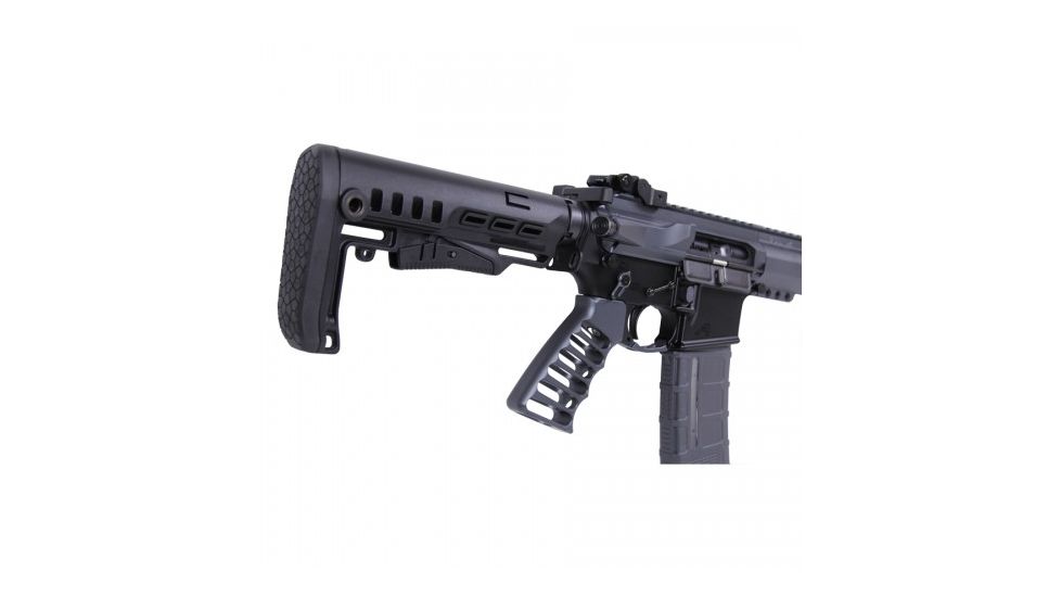 Guntec USA AR-15 Multi Caliber Collapsible Stock, Black, MCS