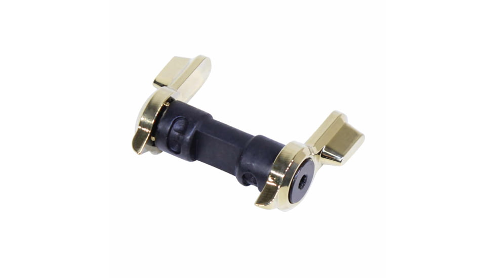 Guntec USA AR-15 Multi Degree Short Throw Ambidextrous Safety, Gold Plated, AMBI-STMD-GLD