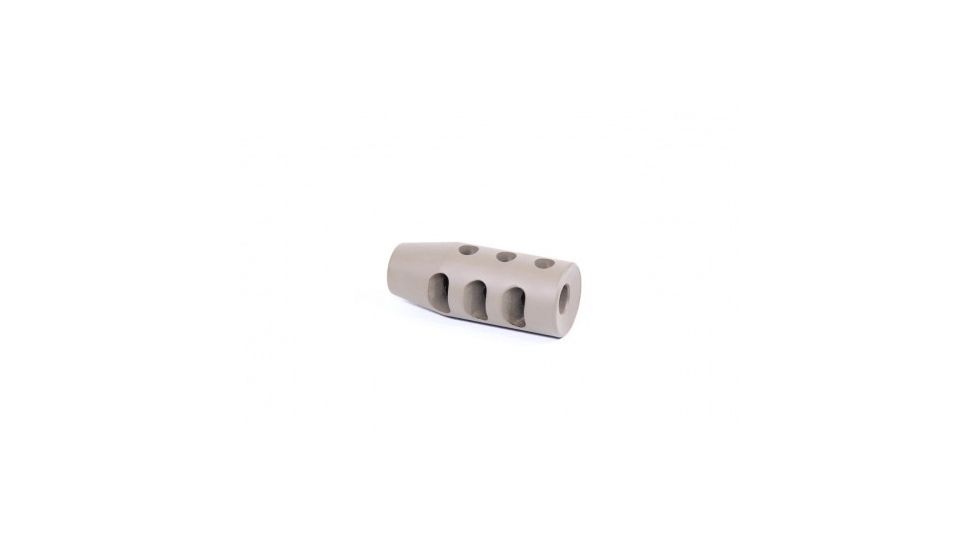 GUNTEC USA AR-15 Multi Port Steel Compensator, Flat Dark Earth ARMB-3-FDE