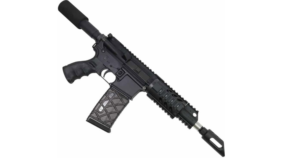 Guntec USA AR-15 Pistol Buffer Tube Kit, Black ARPISTUBE