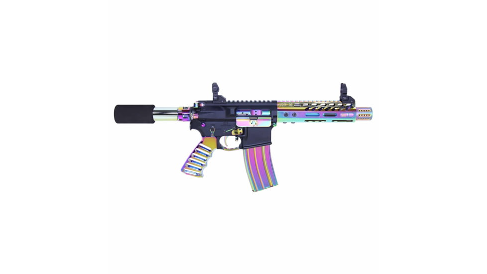 Guntec USA AR-15 Finishing Kit, Rainbow PVD, AR-FINISHING-KIT-RPVD