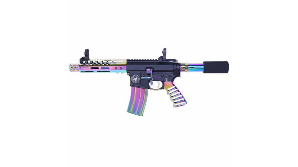 Guntec USA AR-15 Finishing Kit, Rainbow PVD, AR-FINISHING-KIT-RPVD
