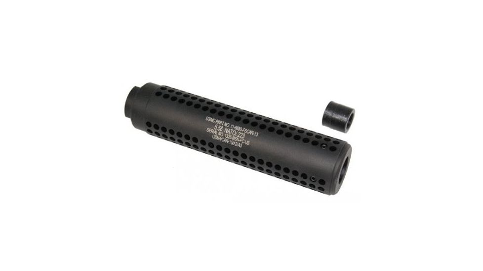GUNTEC USA AR-15 Reverse Thread Slip Over Socom Style Fake Suppressor,.223cal,Laser Engraved w/Military Style Marking SOCOM