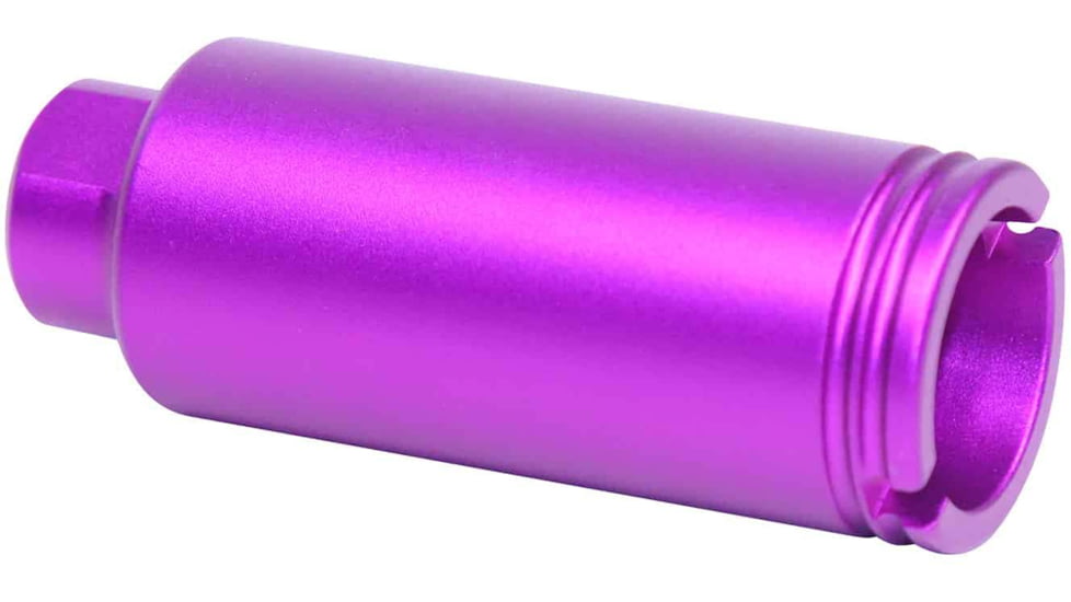 Guntec USA AR-15 Slim Line Cone Flash Can, Anodized Purple, CONE-FH-S-PURPLE