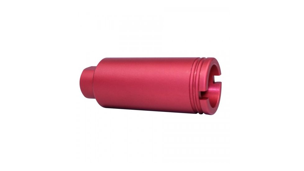 GUNTEC USA AR-15 Slim Line Cone Flash Can, Red Anodized CONE-FH-S-RED