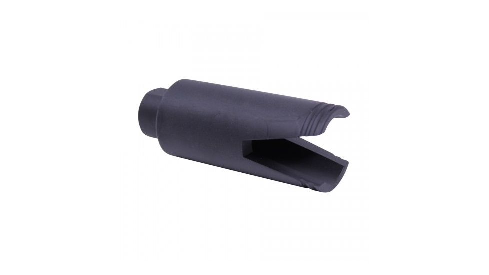 GUNTEC USA AR-15 Slim Line Sharkmouth Flash Can, Black CONE-FH-SHARK