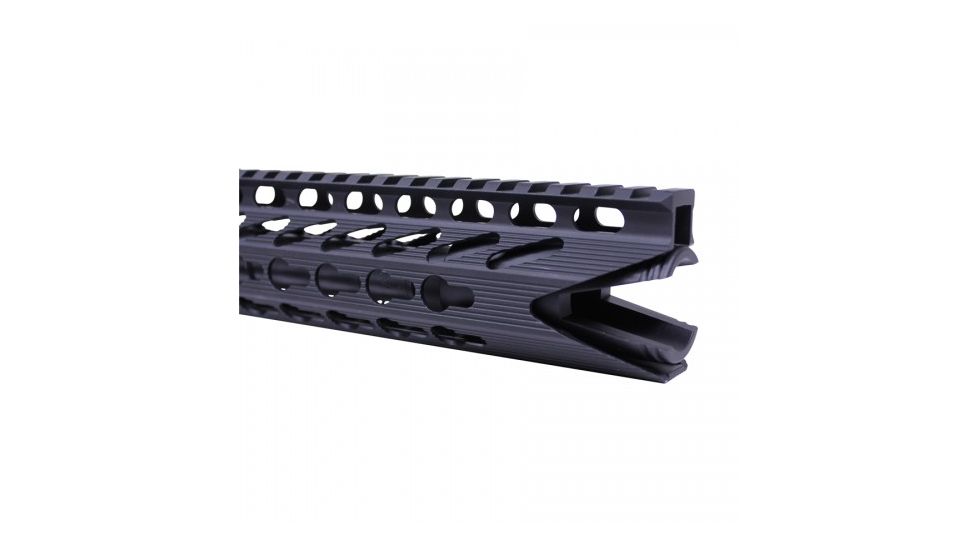 GUNTEC USA AR-15 Slim Line Sharkmouth Flash Can, Black CONE-FH-SHARK