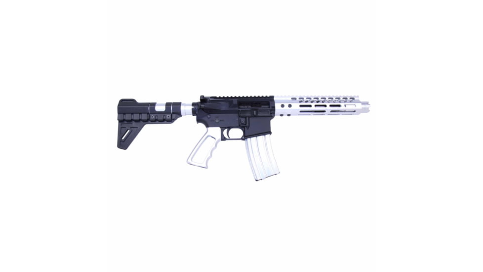Guntec USA AR-15 Slim Line Trident Flash Can With Glass Breaker, Anodized Clear, CONE-FH-S-C-CLEAR