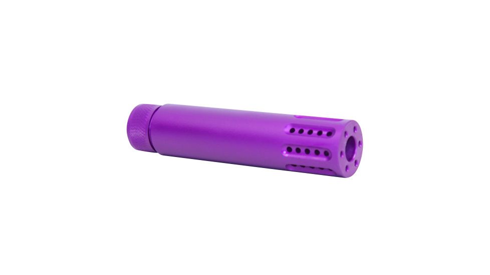 Guntec USA AR-15 Slip Over Barrel Shroud with Multi Port Muzzle Brake, Anodized Purple 1326-MB-P-PURPLE