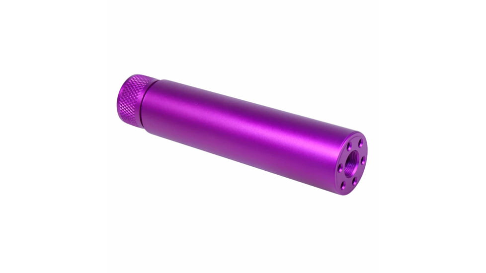 Guntec USA AR-15 Slip Over Fake Suppressor, .223 Cal, 1/2 X 28 Thread, Anodized Purple, 1326-PURPLE