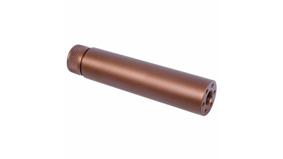Guntec USA AR-15 Slip Over Fake Suppressor, 5.56mm, 1/2-28, Anodized Bronze, 1326-BRZ