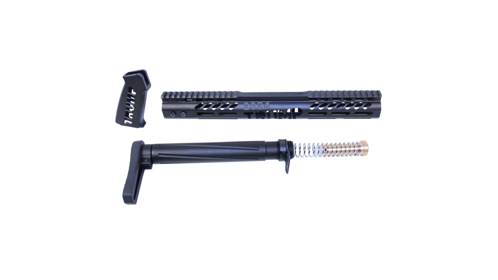 Guntec USA AR-15 Trump Series Airlite Limited Edition Furniture Set, Anodized Black, TRUMP-SET-AIRLITE