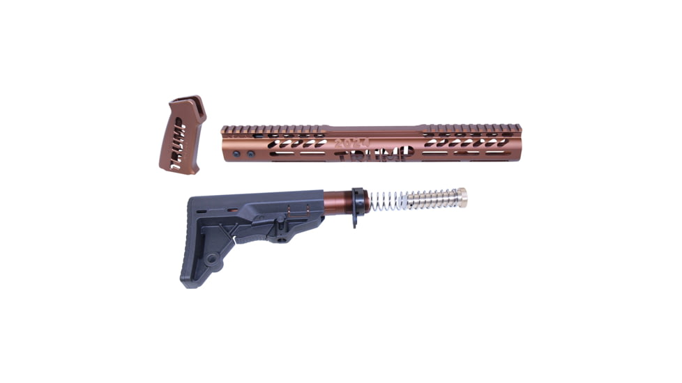 Guntec USA AR-15 Trump Series Limited Edition Furniture Set, Anodized Bronze, TRUMP-SET-MIL-BRZ