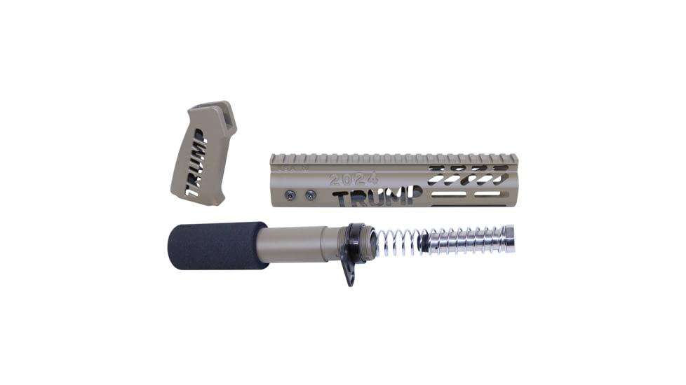 Guntec USA AR-15 Trump Series Limited Edition Pistol Furniture Set, Cerakote Flat Dark Earth, TRUMP-PIS-SET-FDE