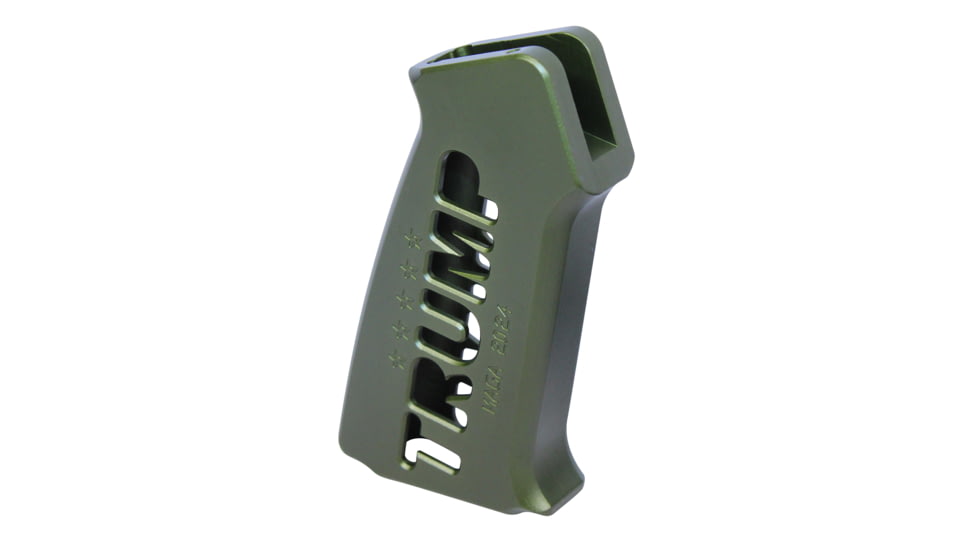 Guntec USA AR-15 Trump Series Limited Edition Pistol Grip, Anodized Green, TRUMP-PG-G2-GREEN