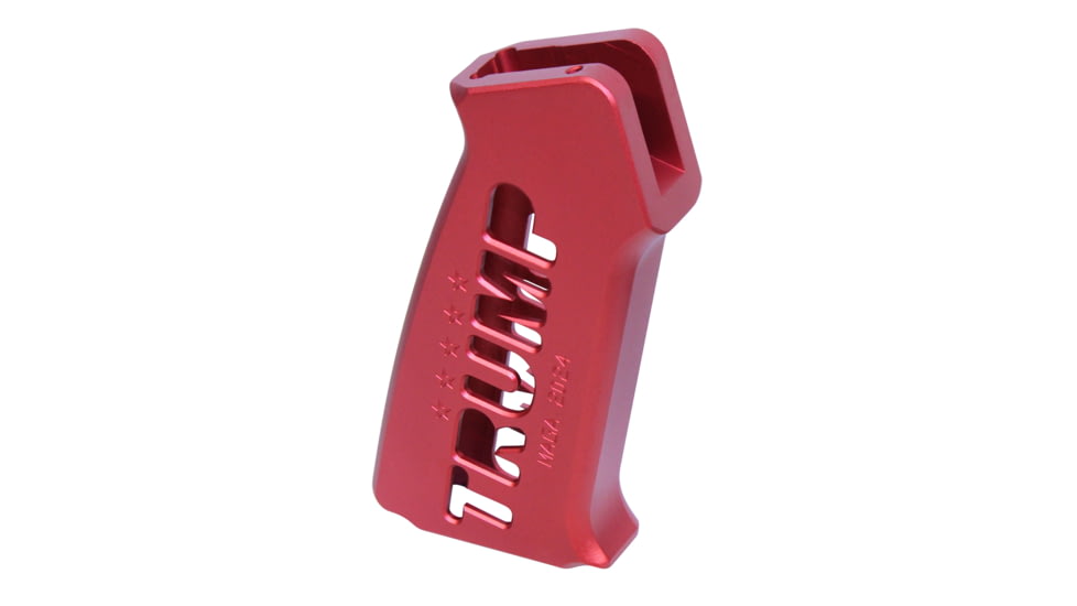 Guntec USA AR-15 Trump Series Limited Edition Pistol Grip, Anodized Red, TRUMP-PG-G2-RED