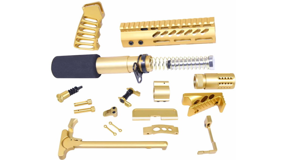 Guntec USA AR-15 Ultimate Pistol Kit, Anodized Gold, ULT-PK-GOLD