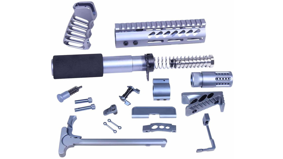 Guntec USA AR-15 Ultimate Pistol Kit, Anodized Grey, ULT-PK-GREY