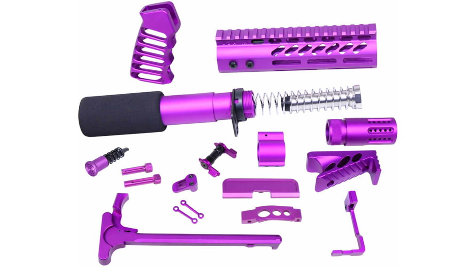 Guntec USA AR-15 Ultimate Pistol Kit, Anodized Purple, ULT-PK-PURPLE