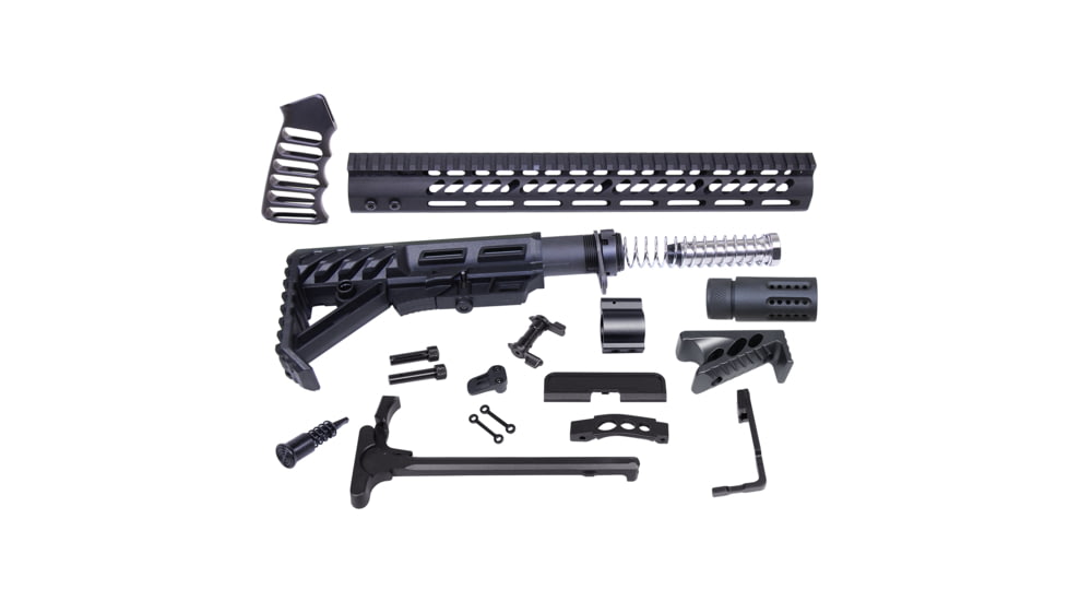 Guntec USA AR-15 Ultimate Rifle Kit, Anodized Black, ULT-RK-BLACK