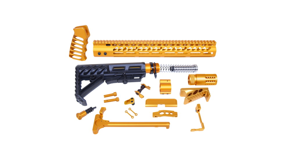 Guntec USA AR-15 Ultimate Rifle Kit, Anodized Orange, ULT-RK-ORANGE