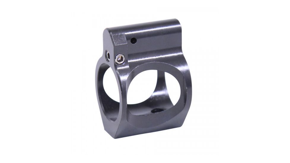 Guntec USA AR-15 Ultralight Skeletonized Adjustable Gas Block, Steel, Low Profile, .750 Diameter, Nitride, GT750SS-ULTRA-ADJ