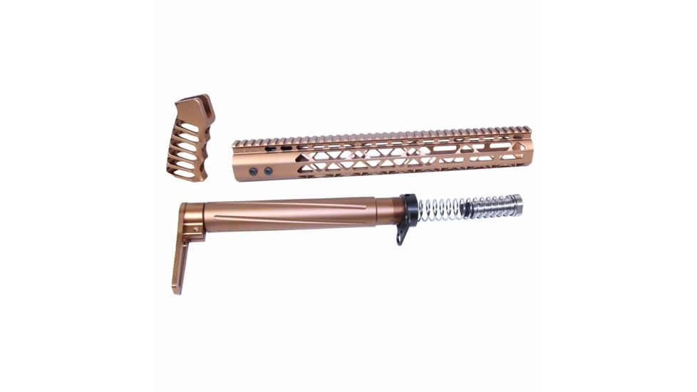 Guntec USA AR .308 AIR Lite Series Complete Furniture Set, Bronze, AIRLITE-SET-308-BRZ