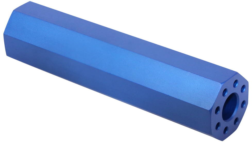 Guntec USA AR .308 Cal 4.5in Octagonal Fake Suppressor, Anodized Blue, 4.5FAKE-AR-OCTO-308-BLUE