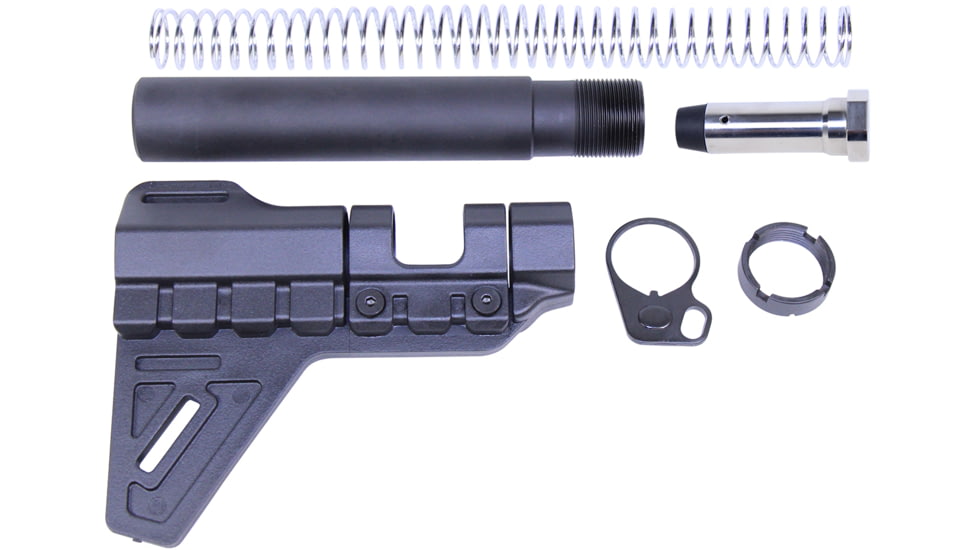 Guntec USA AR .308 Cal Micro Breach Pistol Brace Kit, Anodized Black, GT-MBPB-308