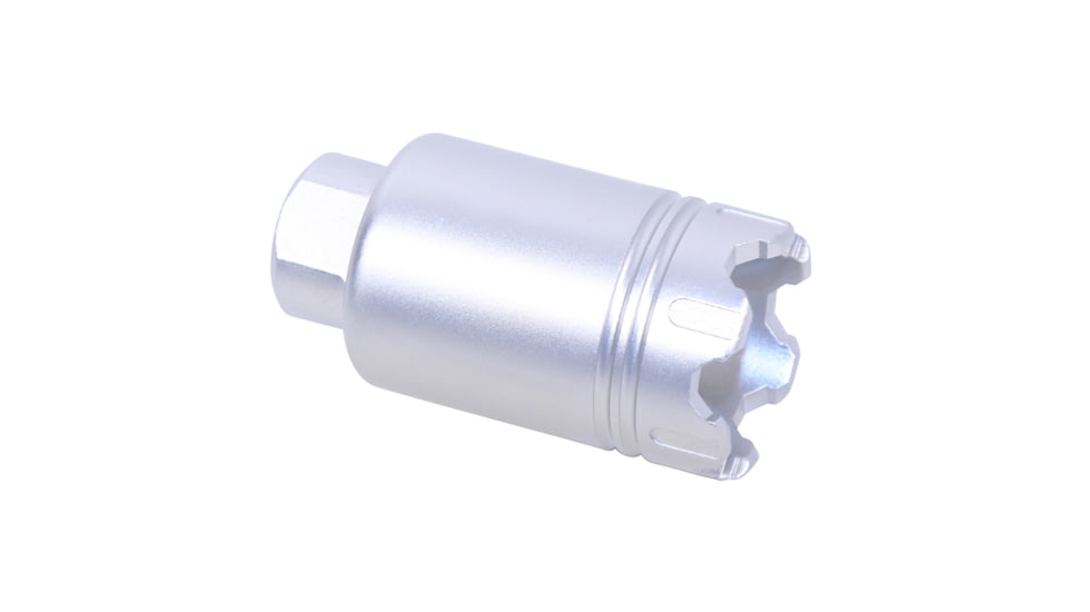 Guntec USA AR .308 Cal Micro Trident Flash Can With Glass Breaker, Anodized Clear, MCONE-FH-S-C-308-CLEAR