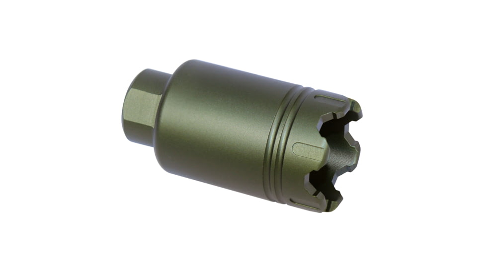 Guntec USA AR .308 Cal Micro Trident Flash Can With Glass Breaker, Anodized Green, MCONE-FH-S-C-308-GREEN