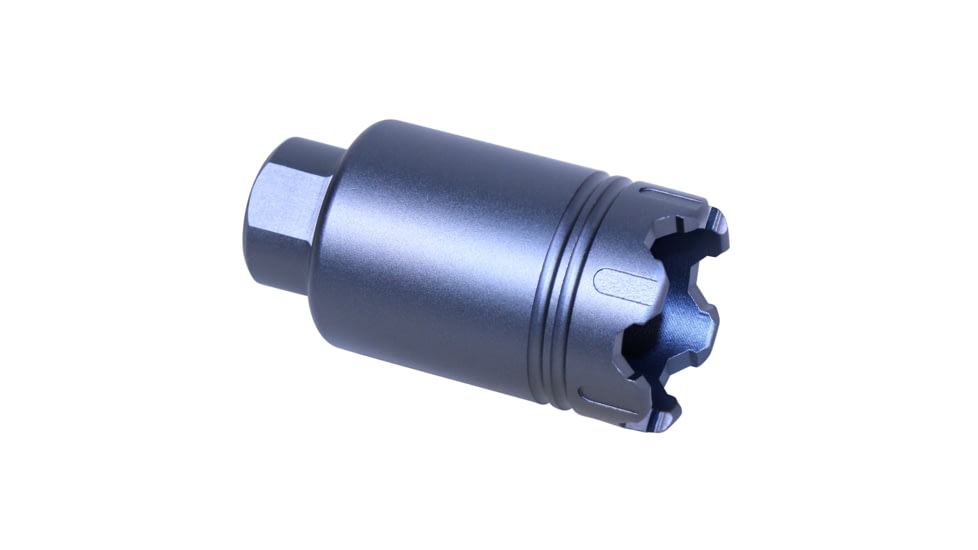 Guntec USA AR .308 Cal Micro Trident Flash Can With Glass Breaker, Anodized Grey, MCONE-FH-S-C-308-GREY