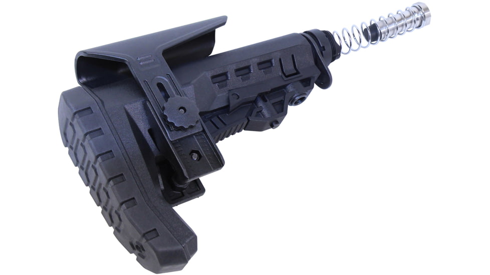 Guntec USA AR .308 Cal Multi Point Modular Stock With Adjustable Cheek Riser, Black, GT-MPM-R-308