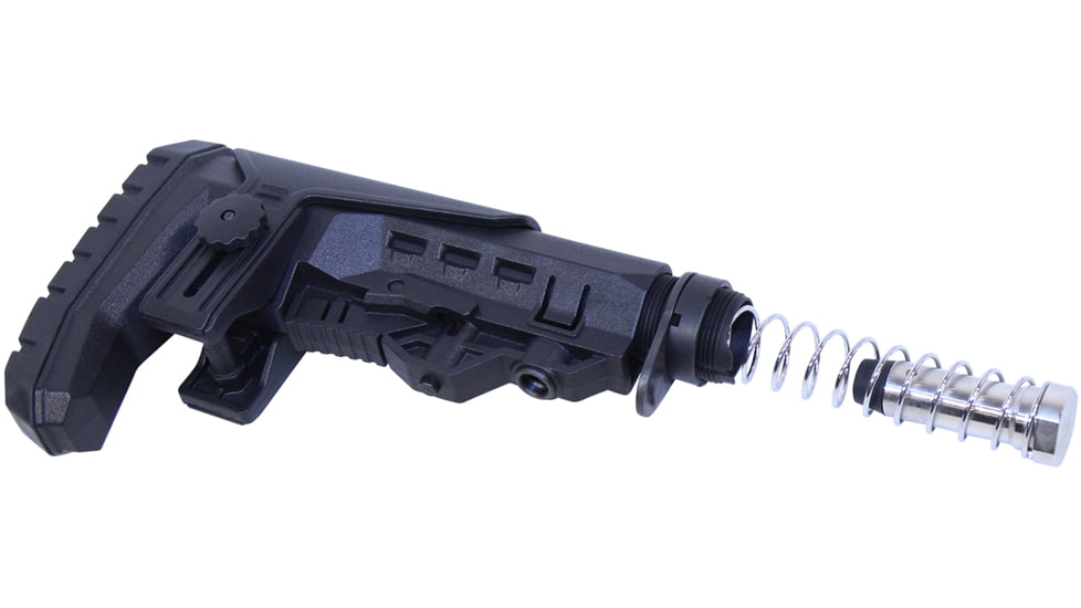 Guntec USA AR .308 Cal Multi Point Modular Stock With Adjustable Cheek Riser, Black, GT-MPM-R-308