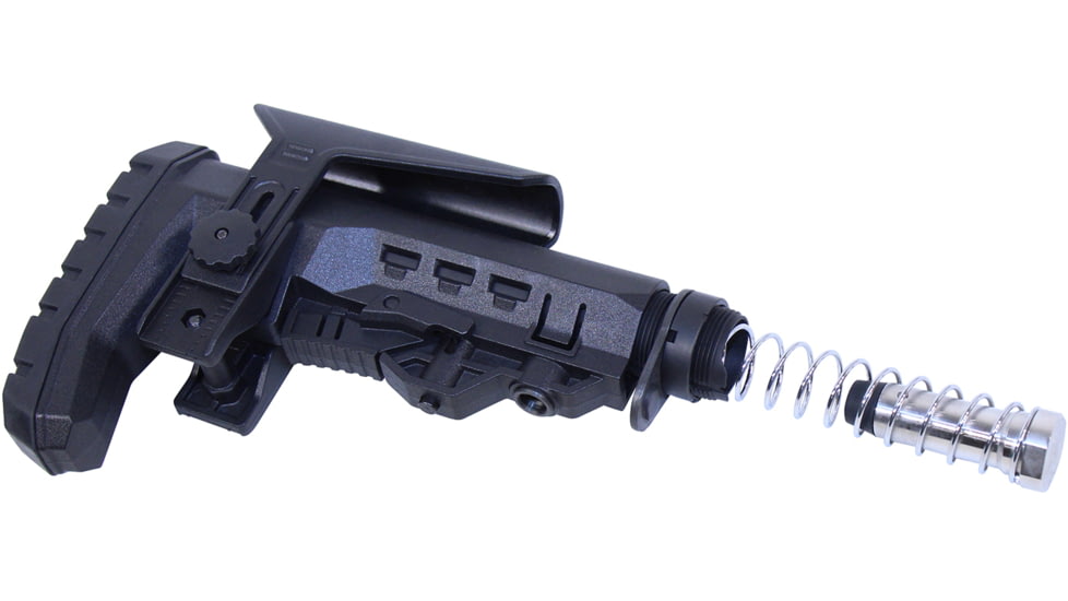 Guntec USA AR .308 Cal Multi Point Modular Stock With Adjustable Cheek Riser, Black, GT-MPM-R-308