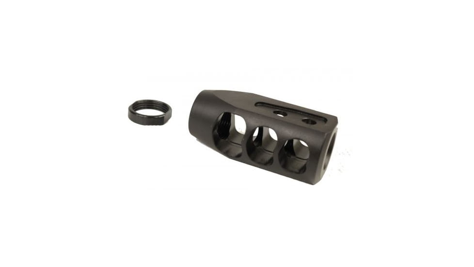 GUNTEC USA AR .308 Cal Multi Port Steel Compensator,Anodized Black TANK9-308