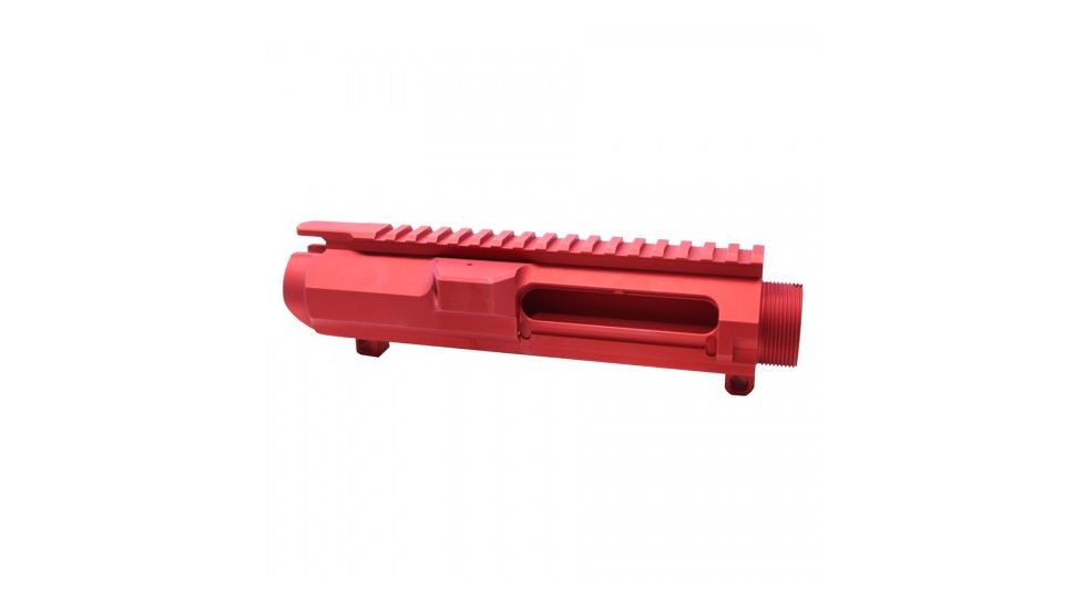 GUNTEC USA AR .308 Cal Stripped Billet Upper Receiver, Red GT-UPPER-308-RED