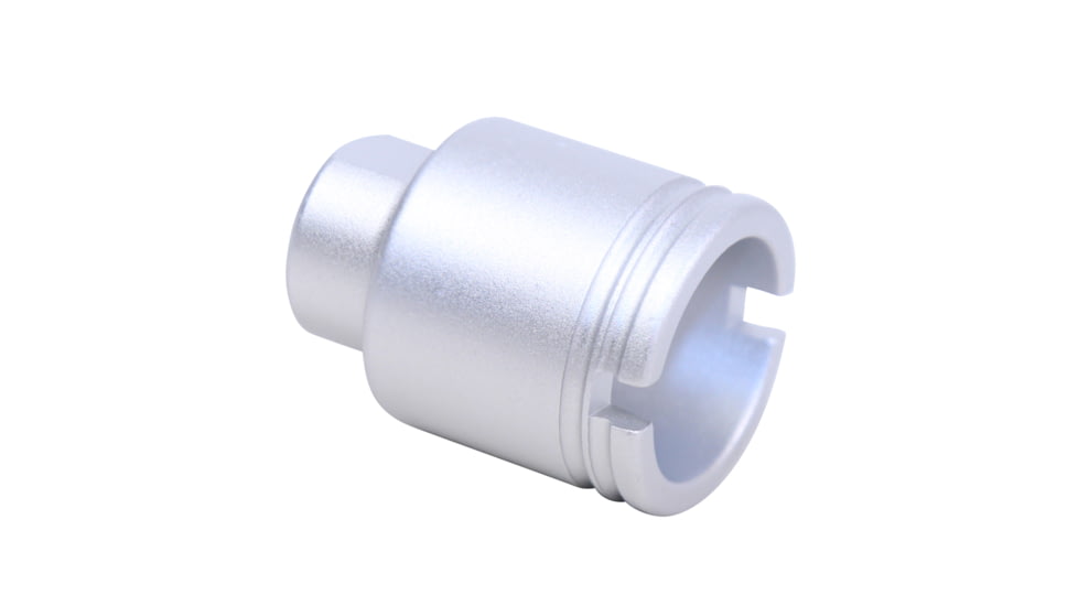 Guntec USA AR .308 Cal Stubby Slim Compact Flash Can, Anodized Clear, SCONE-FH-308-CLEAR