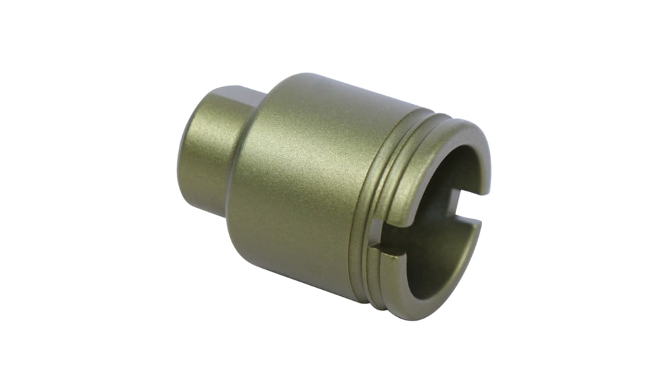 Guntec USA AR .308 Cal Stubby Slim Compact Flash Can, Anodized Green, SCONE-FH-308-GREEN