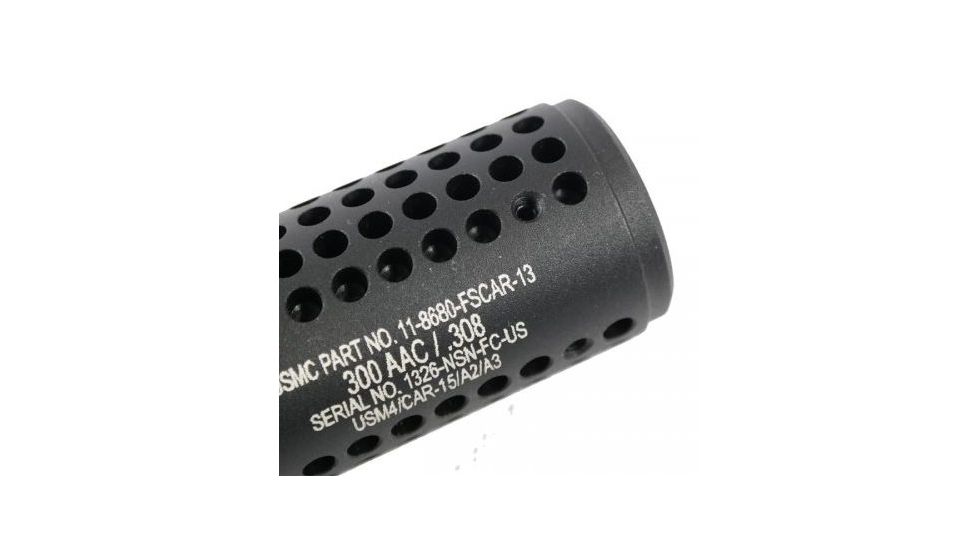 GUNTEC USA AR .308 Gen 2 Micro Reverse Thread Slip Over Socom Style Fake Suppressor,.308cal,Black SOCOM-MINI-308