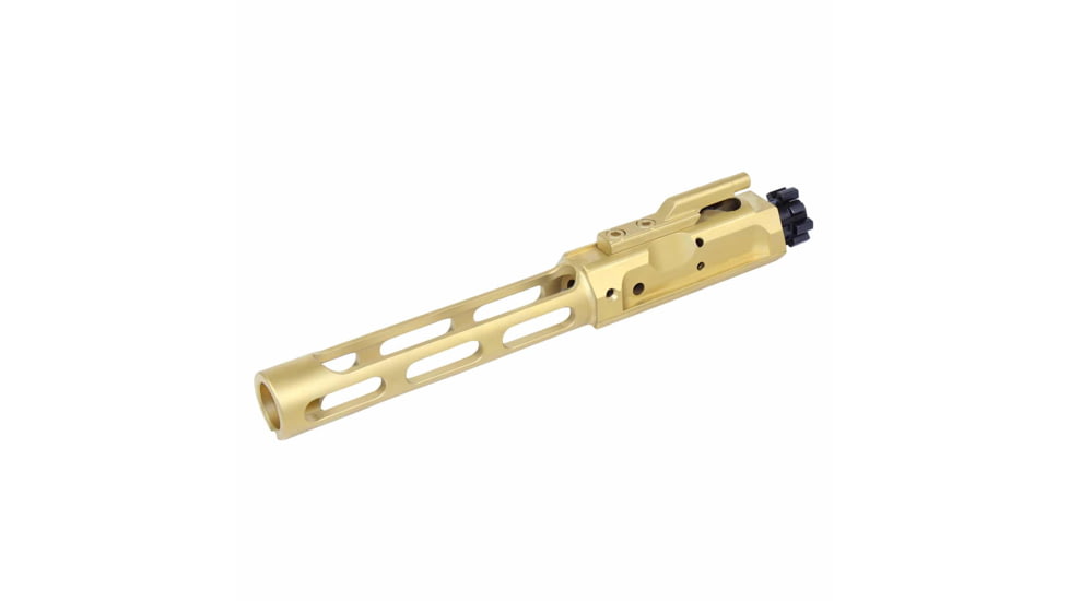 Guntec USA AR .308 Nitride Skeletonized Low Mass Bolt Carrier Group BCG, Tin, GT-BCG-308-LM-TIN