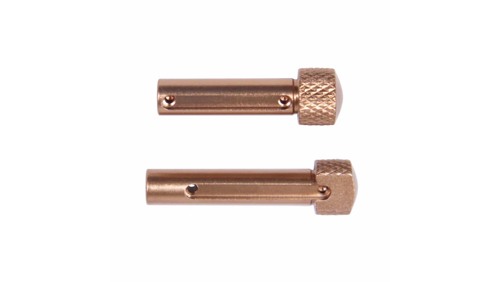 Guntec USA AR 5.56 Cal Extended Takedown Pin Set, Gen 2, Anodized Bronze, TDP-SET-G2-BRZ